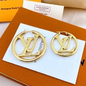 large round earrings-LV
