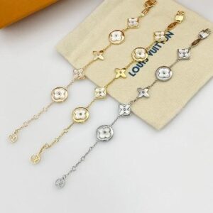 high version five-color bracelet white shell-LV