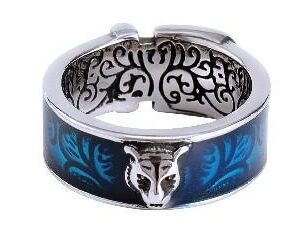 Tiger head blue ring-Gucci