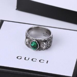 Tiger head turquoise ring-Gucci