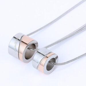 single barrel two-color necklace-CK