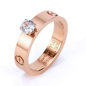 single diamond ring-Cartier