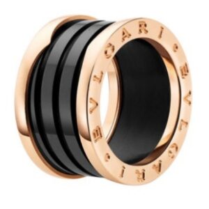 Rose gold black ceramic-Bulgari