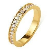 Gypsophila single row diamond ring-CK