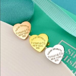 heart earrings-Tiffany
