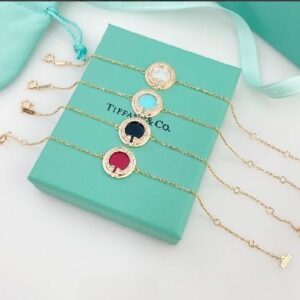 double T bracelet with diamonds-Tiffany