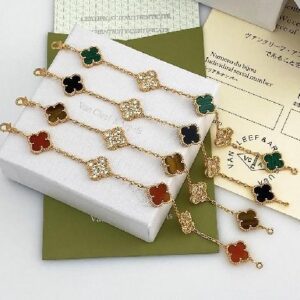 Four-leaf Clover 3+2 Diamond Bracelet [High-end Edition]