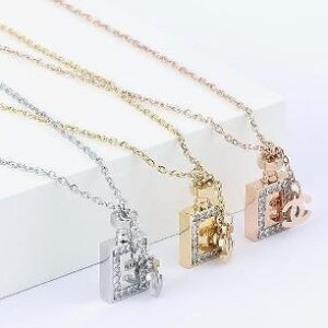 Chanel perfume bottle necklace-Chanel