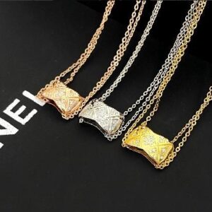 Pineapple necklace with full diamonds-Chanel