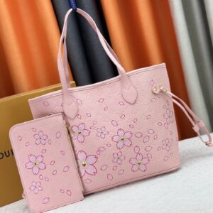 Pink Cherry Blossom Nevefull Medium Handbag – Louis Vuitton