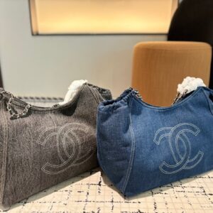 Chanel Denim Large Shoulder Bag – Chanel