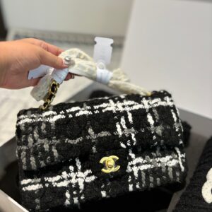 Chanel Multicolor Wool CF Chain Bag - Chanel