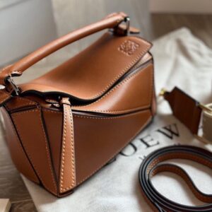Loewe Cowhide Geometric Puzzle Bag (with Double Shoulder Straps) - LOEWE