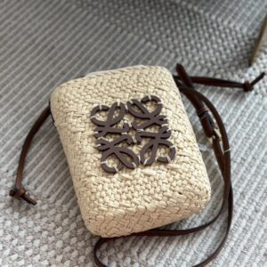 Loewe Straw Mini Bucket Bag - LOEWE